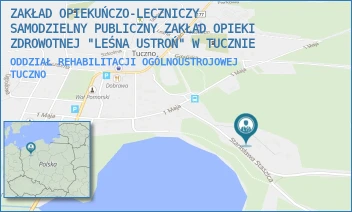 ODDZIAŁ REHABILITACJI OGÓLNOUSTROJOWEJ - ZAKŁAD OPIEKUŃCZO-LECZNICZY SAMODZIELNY PUBLICZNY ZAKŁAD OPIEKI ZDROWOTNEJ "LEŚNA USTROŃ" W TUCZNIE - STASZICA 5,  TUCZNO