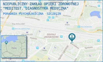 PORADNIA PSYCHOLOGICZNA - NIEPUBLICZNY ZAKŁAD OPIEKI ZDROWOTNEJ "MEDITEST. DIAGNOSTYKA MEDYCZNA" - BRONISŁAWY 14D,  SZCZECIN