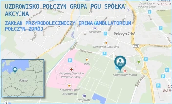 ZAKŁAD PRZYRODOLECZNICZY IRENA-AMBULATORIUM - UZDROWISKO POŁCZYN GRUPA PGU SPÓŁKA AKCYJNA - ZDROJOWA 5,  POŁCZYN-ZDRÓJ