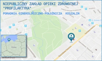 PORADNIA GINEKOLOGICZNO-POŁOŻNICZA - NIEPUBLICZNY ZAKŁAD OPIEKI ZDROWOTNEJ "PROFILAKTYKA" - STASZICA 8A,  KOSZALIN