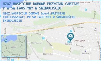 NZOZ HOSPICJUM DOMOWE "PRZYSTAŃ CARITAS" PW SW FAUSTYNY W ŚWINOUJŚCIU - NZOZ HOSPICJUM DOMOWE PRZYSTAŃ CARITAS P.W.ŚW.FAUSTYNY W ŚWINOUJŚCIU - SOSNOWA 5A,  ŚWINOUJŚCIE