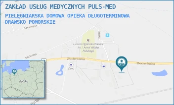 PIELĘGNIARSKA DOMOWA OPIEKA DŁUGOTERMINOWA - ZAKŁAD USŁUG MEDYCZNYCH PULS-MED - ZŁOCIENIECKA 22G,  DRAWSKO POMORSKIE