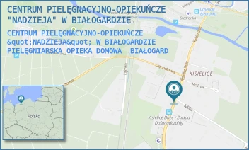 CENTRUM PIELĘGNACYJNO-OPIEKUŃCZE "NADZIEJA" W BIAŁOGARDZIE PIELĘGNIARSKA OPIEKA DOMOWA - CENTRUM PIELĘGNACYJNO-OPIEKUŃCZE "NADZIEJA" W BIAŁOGARDZIE - KISIELICE DUŻE 30,  BIAŁOGARD