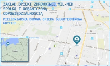PIELĘGNIARSKA DOMOWA OPIEKA DŁUGOTERMINOWA - ZAKŁAD OPIEKI ZDROWOTNEJ MIL-MED SPÓŁKA Z OGRANICZONĄ ODPOWIEDZIALNOŚCIĄ - KSIĘDZA ST. RUTA 8/1,  GRYFICE