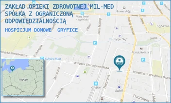 HOSPICJUM DOMOWE - ZAKŁAD OPIEKI ZDROWOTNEJ MIL-MED SPÓŁKA Z OGRANICZONĄ ODPOWIEDZIALNOŚCIĄ - KSIĘDZA ST. RUTA 8/1,  GRYFICE