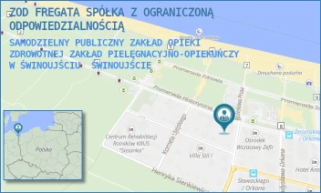 SAMODZIELNY PUBLICZNY ZAKŁAD OPIEKI ZDROWOTNEJ ZAKŁAD PIELĘGNACYJNO-OPIEKUŃCZY W ŚWINOUJŚCIU - ZOD FREGATA SPÓŁKA Z OGRANICZONĄ ODPOWIEDZIALNOŚCIĄ - ŻEROMSKIEGO 21,  ŚWINOUJŚCIE