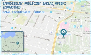 DZIAŁ FIZJOTERAPII - SAMODZIELNY PUBLICZNY ZAKŁAD OPIEKI ZDROWOTNEJ - ALEJA LOTNIKÓW POLSKICH 22,  ŚWIDNIK