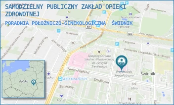 PORADNIA POŁOŻNICZO-GINEKOLOGICZNA - SAMODZIELNY PUBLICZNY ZAKŁAD OPIEKI ZDROWOTNEJ - LEŚMIANA 4,  ŚWIDNIK