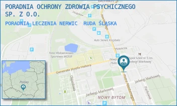 PORADNIA LECZENIA NERWIC - PORADNIA OCHRONY ZDROWIA PSYCHICZNEGO SP. Z O.O. - UL. PIOTRA NIEDURNEGO 50D,  RUDA ŚLĄSKA
