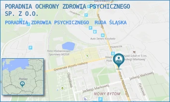PORADNIA ZDROWIA PSYCHICZNEGO - PORADNIA OCHRONY ZDROWIA PSYCHICZNEGO SP. Z O.O. - UL. PIOTRA NIEDURNEGO 50D,  RUDA ŚLĄSKA