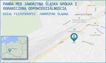 DZIAŁ FIZJOTERAPII - PANDA MED JAWORZYNA ŚLĄSKA SPÓŁKA Z OGRANICZONĄ ODPOWIEDZIALNOŚCIĄ - UL. JANA PAWŁA II 3,  JAWORZYNA ŚLĄSKA