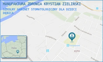 SZKOLNY GABINET STOMATOLOGICZNY DLA DZIECI - MANUFAKTURA ZDROWIA KRYSTIAN ZIELIŃSKI - UL. HUBERTA WAGNERA 4,  DĘBICA