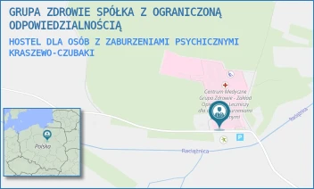 HOSTEL DLA OSÓB Z ZABURZENIAMI PSYCHICZNYMI - GRUPA ZDROWIE SPÓŁKA Z OGRANICZONĄ ODPOWIEDZIALNOŚCIĄ - 23A,  KRASZEWO-CZUBAKI