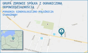 PORADNIA GINEKOLOGICZNO-POŁOŻNICZA - GRUPA ZDROWIE SPÓŁKA Z OGRANICZONĄ ODPOWIEDZIALNOŚCIĄ - KOŚCIELNA 31A,  STAROŹREBY