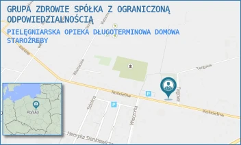 PIELĘGNIARSKA OPIEKA DŁUGOTERMINOWA DOMOWA - GRUPA ZDROWIE SPÓŁKA Z OGRANICZONĄ ODPOWIEDZIALNOŚCIĄ - KOŚCIELNA 31A,  STAROŹREBY