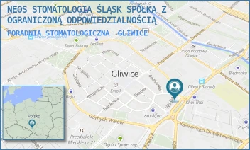 PORADNIA STOMATOLOGICZNA - NEOS STOMATOLOGIA ŚLĄSK SPÓŁKA Z OGRANICZONĄ ODPOWIEDZIALNOŚCIĄ - DOLNYCH WAŁÓW 20/3,  GLIWICE