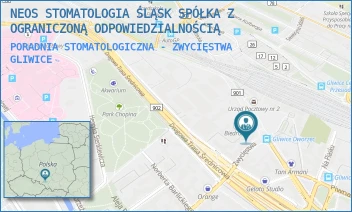 PORADNIA STOMATOLOGICZNA - ZWYCIĘSTWA - NEOS STOMATOLOGIA ŚLĄSK SPÓŁKA Z OGRANICZONĄ ODPOWIEDZIALNOŚCIĄ - UL. ZWYCIĘSTWA 65,  GLIWICE