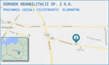 PRACOWNIA (DZIAŁ) FIZJOTERAPII - OŚRODEK REHABILITACJI SP. Z O.O. - SANDOMIERSKA 61,  KLIMONTÓW