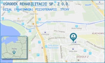 DZIAŁ (PRACOWNIA) FIZJOTERAPII - OŚRODEK REHABILITACJI SPÓŁKA Z OGRANICZONĄ ODPOWIEDZIALNOŚCIĄ - UL. ALFONSA ZGRZEBNIOKA 22,  TYCHY