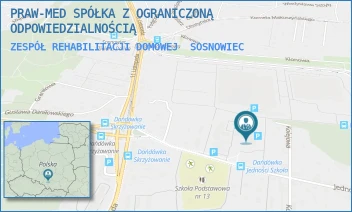 ZESPÓŁ REHABILITACJI DOMOWEJ - PRAW-MED SPÓŁKA Z OGRANICZONĄ ODPOWIEDZIALNOŚCIĄ - UL. JEDNOŚCI 10,  SOSNOWIEC