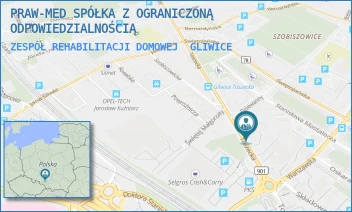 ZESPÓŁ REHABILITACJI DOMOWEJ - PRAW-MED SPÓŁKA Z OGRANICZONĄ ODPOWIEDZIALNOŚCIĄ - UL. TOSZECKA 18,  GLIWICE