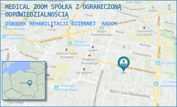 OŚRODEK REHABILITACJI DZIENNEJ - MEDICAL ZOOM SPÓŁKA Z OGRANICZONĄ ODPOWIEDZIALNOŚCIĄ - KAZIMIERZA KELLES-KRAUZA 32,  RADOM