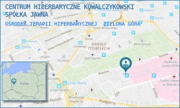 OŚRODEK TERAPII HIPERBARYCZNEJ - CENTRUM HIPERBARYCZNE KOWALCZYKOWSKI SPÓŁKA JAWNA - UL. ZYTY 26,  ZIELONA GÓRA
