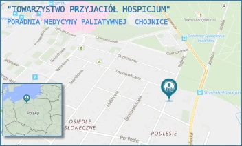 PORADNIA MEDYCYNY PALIATYWNEJ - "TOWARZYSTWO PRZYJACIÓŁ HOSPICJUM" - UL. STRZELECKA 89,  CHOJNICE