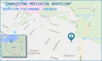 HOSPICJUM STACJONARNE - "TOWARZYSTWO PRZYJACIÓŁ HOSPICJUM" - UL. STRZELECKA 89,  CHOJNICE