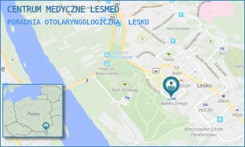 PORADNIA OTOLARYNGOLOGICZNA - CENTRUM MEDYCZNE LESMED - UL. PARKOWA 10,  LESKO
