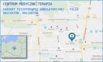 GABINET FIZJOTERAPII AMBULATORYJNEJ - FILIA BEŁCHATÓW - CENTRUM MEDYCZNE TERAPIA - UL. LECHA I MARII KACZYŃSKICH 12,  BEŁCHATÓW