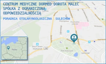 PORADNIA OTOLARYNGOLOGICZNA - CENTRUM MEDYCZNE DORMED SPÓŁKA Z OGRANICZONĄ ODPOWIEDZIALNOŚCIĄ - UL. BANKOWA 1,  SULECHÓW