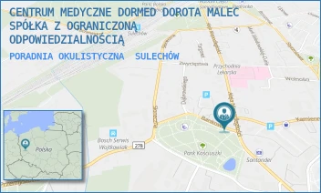 PORADNIA OKULISTYCZNA - CENTRUM MEDYCZNE DORMED SPÓŁKA Z OGRANICZONĄ ODPOWIEDZIALNOŚCIĄ - UL. BANKOWA 1,  SULECHÓW