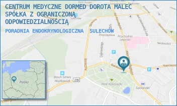 PORADNIA ENDOKRYNOLOGICZNA - CENTRUM MEDYCZNE DORMED SPÓŁKA Z OGRANICZONĄ ODPOWIEDZIALNOŚCIĄ - UL. BANKOWA 1,  SULECHÓW