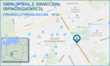 PORADNIA STOMATOLOGICZNA - ENEMA SPÓŁKA Z OGRANICZONĄ ODPOWIEDZIALNOŚCIĄ - UL. MARII RODZIEWICZÓWNY 1,  NYSA