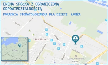 PORADNIA STOMATOLOGICZNA DLA DZIECI - ENEMA SPÓŁKA Z OGRANICZONĄ ODPOWIEDZIALNOŚCIĄ - WIEJSKA 16,  ŁOMŻA
