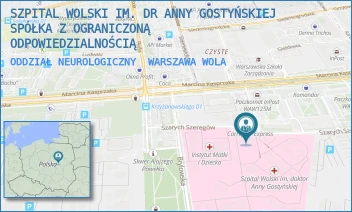 ODDZIAŁ NEUROLOGICZNY - SZPITAL WOLSKI IM. DR ANNY GOSTYŃSKIEJ SPÓŁKA Z OGRANICZONĄ ODPOWIEDZIALNOŚCIĄ - MARCINA KASPRZAKA 17,  WARSZAWA WOLA