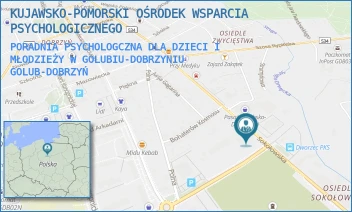 PORADNIA PSYCHOLOGCZNA DLA DZIECI I MŁODZIEŻY W GOLUBIU-DOBRZYNIU - KUJAWSKO-POMORSKI OŚRODEK WSPARCIA PSYCHOLOGICZNEGO - SOKOŁOWSKA 38,  GOLUB-DOBRZYŃ