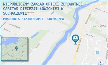PRACOWNIA FIZJOTERAPII - NIEPUBLICZNY ZAKŁAD OPIEKI ZDROWOTNEJ CARITAS DIECEZJI ŁOWICKIEJ W SOCHACZEWIE - STASZICA 39,  SOCHACZEW