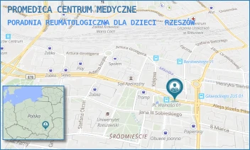 PORADNIA REUMATOLOGICZNA DLA DZIECI - PROMEDICA CENTRUM MEDYCZNE - PL. WOLNOŚCI 17,  RZESZÓW