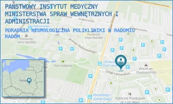 PORADNIA NEUROLOGICZNA POLIKLINIKI W RADOMIU - PAŃSTWOWY INSTYTUT MEDYCZNY MINISTERSTWA SPRAW WEWNĘTRZNYCH I ADMINISTRACJI - ORLĄT LWOWSKICH 5,  RADOM