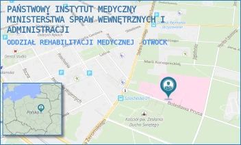 ODDZIAŁ REHABILITACJI MEDYCZNEJ - PAŃSTWOWY INSTYTUT MEDYCZNY MINISTERSTWA SPRAW WEWNĘTRZNYCH I ADMINISTRACJI - BOLESŁAWA PRUSA 1/3,  OTWOCK