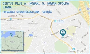 PORADNIA STOMATOLOGICZNA - DENTUS PLUS A. NOWAK, G. NOWAK SPÓŁKA KOMANDYTOWA - UL. SOJOWA 1/01,  GDYNIA