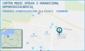 PORADNIA STOMATOLOGICZNA DLA DZIECI - CORTEN MEDIC SPÓŁKA Z OGRANICZONĄ ODPOWIEDZIALNOŚCIĄ - CHODZIESKA 29,  CZARNKÓW