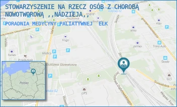 PORADNIA MEDYCYNY PALIATYWNEJ - STOWARZYSZENIE NA RZECZ OSÓB Z CHOROBĄ NOWOTWOROWĄ ,,NADZIEJA,, - JAROSŁAWA DĄBROWSKIEGO 10/5,  EŁK