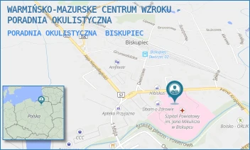 PORADNIA OKULISTYCZNA - WARMIŃSKO-MAZURSKE CENTRUM WZROKU - PORADNIA OKULISTYCZNA - ARMII KRAJOWEJ 8,  BISKUPIEC