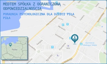 PORADNIA PSYCHOLOGICZNA DLA DZIECI PIŁA - MEDTEM SPÓŁKA Z OGRANICZONĄ ODPOWIEDZIALNOŚCIĄ - WIDOK 2B/1,  PIŁA