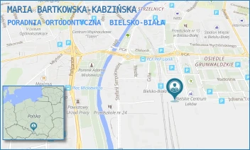 PORADNIA ORTODONTYCZNA - MARIA BARTKOWSKA-KABZIŃSKA - UL. WŁADYSŁAWA BRONIEWSKIEGO 64,  BIELSKO-BIAŁA