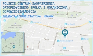 PORADNIA REHABILITACYJNA - POLSKIE CENTRUM ZAOPATRZENIA ORTOPEDYCZNEGO SPÓŁKA Z OGRANICZONĄ ODPOWIEDZIALNOŚCIĄ - UL. IZYDORA KOPERNICKIEGO 3/3,  KRAKÓW
