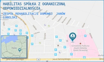 ZESPÓŁ REHABILITACJI DOMOWEJ - CENTRUM MEDYCZNE HABILITAS - JANA ZAMOYSKIEGO 149,  JANÓW LUBELSKI